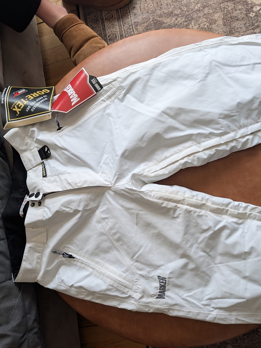 Marker White GORE-TEX Ski Pants